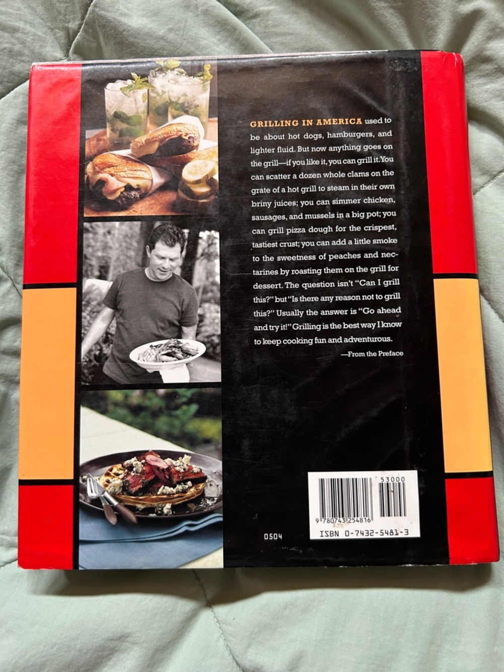 Bobby Flay's Boy Gets Grill Cookbook - Red & Black Cover - Picture 2 of 5